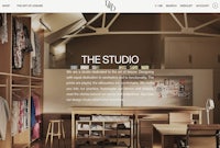 the studio is a website for a clothing store